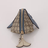 Gucci Guccissima Blue Canvas Fish Coin Purse