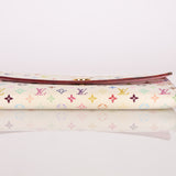 Limited Edition Louis Vuitton x Takashi Murakami Multicolor Blanc Sarah Wallet