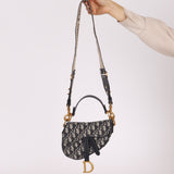 Dior Mini Oblique Saddle with Guitar Strap