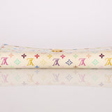 Limited Edition Louis Vuitton x Takashi Murakami Multicolor Blanc Sarah Wallet