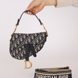 Dior Mini Oblique Saddle with Guitar Strap