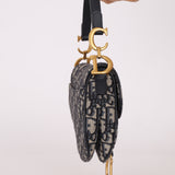 Dior Mini Oblique Saddle with Guitar Strap