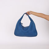 Bottega Veneta Intrecciato Blue Medium Hobo