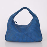 Bottega Veneta Intrecciato Blue Medium Hobo