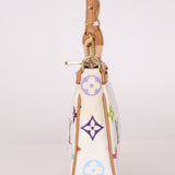 Limited Edition Louis Vuitton x Takashi Murakami Multicolor Blanc Pochette