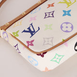 Limited Edition Louis Vuitton x Takashi Murakami Multicolor Blanc Pochette