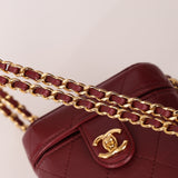 Chanel 2024 Mini CC Turnlock Vanity Case w/ Chain