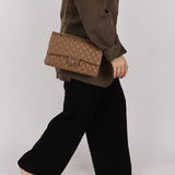 Chanel 2014 Taupe Caviar Medium Classic Double Flap SHW