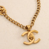 Chanel 1997 Spring Collection Double Turnlock Pendant Necklace