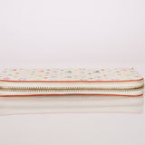 Limited Edition Louis Vuitton x Takashi Murakami Multicolor Blanc Zippy Wallet