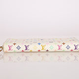 Limited Edition Louis Vuitton x Takashi Murakami Multicolor Blanc Zippy Wallet
