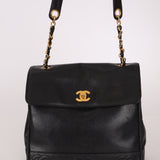 Chanel 1996 Caviar Triple CC Turnlock Shoulder Bag 24K GP