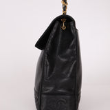 Chanel 1996 Caviar Triple CC Turnlock Shoulder Bag 24K GP