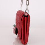 Miu Miu Nappa Crystal Cherries Wallet on Chain