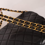 Rare Chanel 1997 Lambskin Turnlock Clutch on Chain 24k GP
