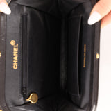 Rare Chanel 1997 Lambskin Turnlock Clutch on Chain 24k GP