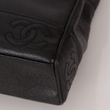 Chanel 1996 Caviar Triple CC Turnlock Shoulder Bag 24K GP