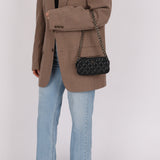 Chanel 2018 Caviar Double Zipper Wallet on Chain Crossbody