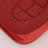 Rare Hermès 2004 Rouge Casaque Epsom Evelyne TPM PHW