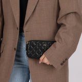 Chanel 2018 Caviar Double Zipper Wallet on Chain Crossbody