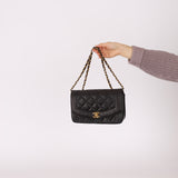 Vintage Chanel 1993 Lambskin Small Diana 24k GP