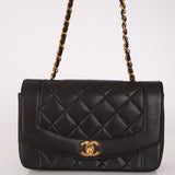 Vintage Chanel 1993 Lambskin Small Diana 24k GP