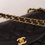 Vintage Chanel 1993 Lambskin Small Diana 24k GP