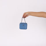 Chanel 2020 Caviar Blue Mini Vanity Crossbody