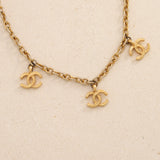 Chanel Multi CC Charms Station Necklace