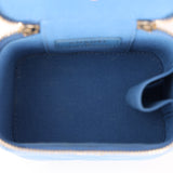 Chanel 2020 Caviar Blue Mini Vanity Crossbody