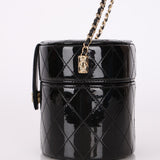 Chanel Patent Round Vanity Crossbody