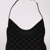 Gucci x Tom Ford Monogram Suede Shoulder Bag
