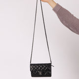 Chanel 2014 Lambskin Turnlock Daily Zip Flap