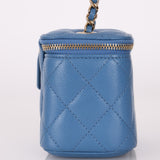 Chanel 2020 Caviar Blue Mini Vanity Crossbody