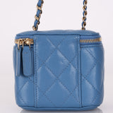 Chanel 2020 Caviar Blue Mini Vanity Crossbody