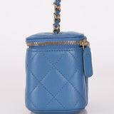 Chanel 2020 Caviar Blue Mini Vanity Crossbody