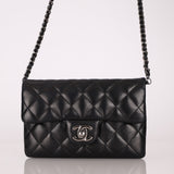 Chanel 2014 Lambskin Turnlock Daily Zip Flap