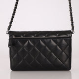 Chanel 2014 Lambskin Turnlock Daily Zip Flap