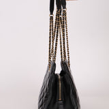 Chanel 2015 Patent Chain Grommet CC Tote