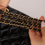 Chanel 1996 Caviar Triple CC Turnlock Shoulder Bag 24K GP