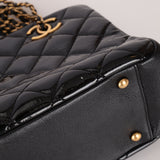 Chanel 2015 Patent Chain Grommet CC Tote
