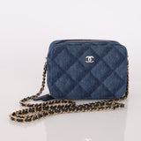 Chanel 22C Denim Rectangular Camera Bag