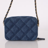 Chanel 22C Denim Rectangular Camera Bag