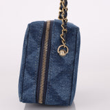 Chanel 22C Denim Rectangular Camera Bag