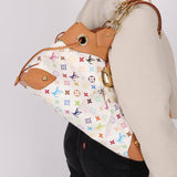 Limited Edition Louis Vuitton x Takashi Murakami Multicolor Monogram Ursula Shoulder Bag