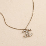 Chanel 2012 Autumn Collection CC Logo Pearl Pendant Necklace