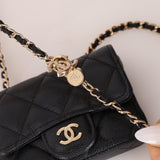 Chanel 21B Caviar Micro Flap Waist Bag