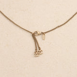 Chanel 2012 Autumn Collection CC Logo Pearl Pendant Necklace