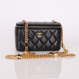 Chanel 2022 Pearl & Enamel Charm Vanity Crossbody