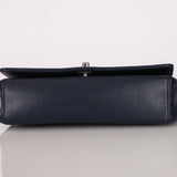 Chanel 2017 Dark Navy Sheepskin Mademoiselle Full Flap Bag